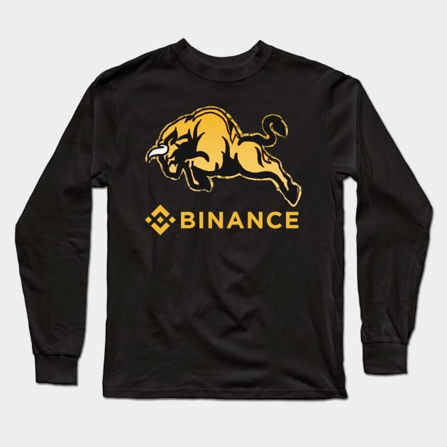 Binance coin bnb Crypto coin Crytopcurrency Long Sleeve T-Shirt by JayD World